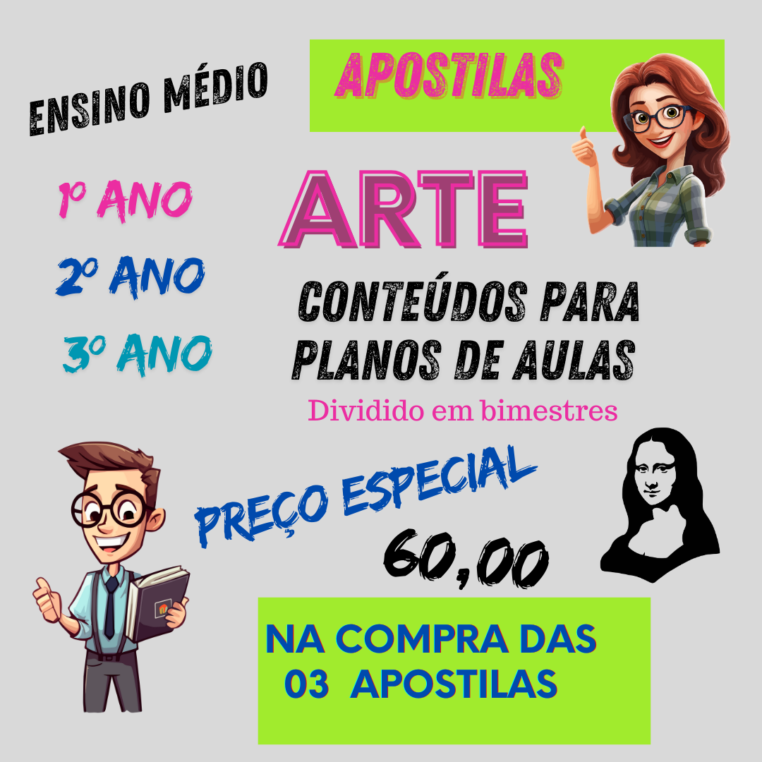 Meu diferencial nas apostilas de Arte para o Ensino Médio - 1º,2º e 3º ...